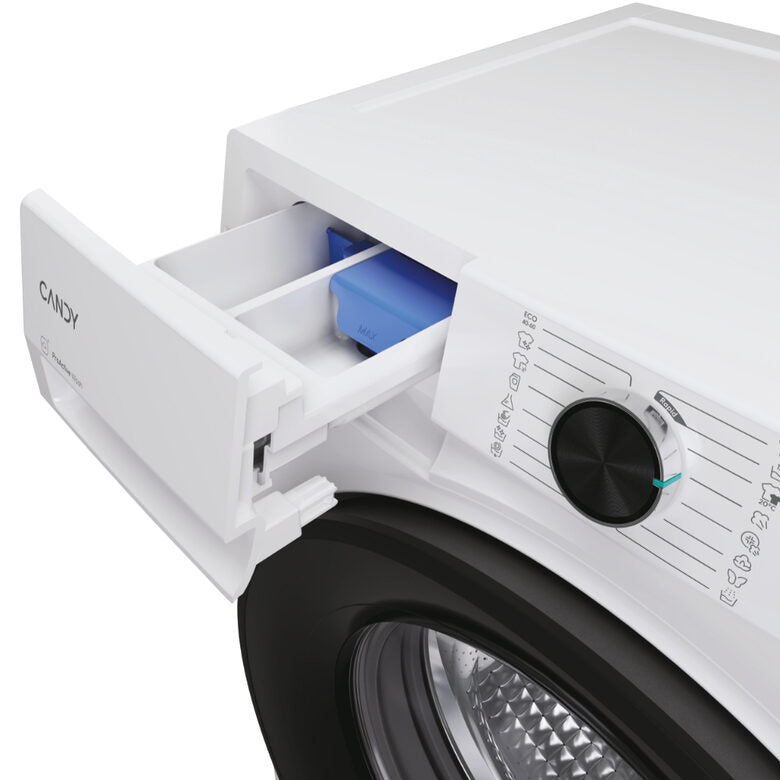 Candy ProWash 500, Lavatrice Carica Frontale 11 KG, 30% più efficente della classe A, 1400 giri, Bianco, Inverter, Vapore, Wi-Fi, Smart Wash, BR 411BL9-S