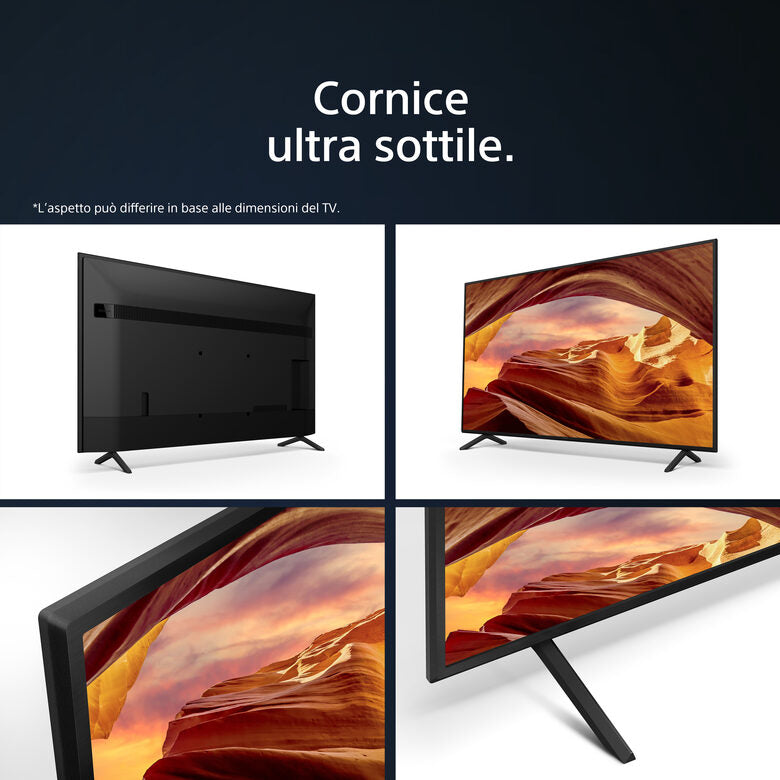 Sony KD-65X75WL Televisione Smart TV 43 Pollici Led 4K Hdr Google TV Bravia Core Narrow Bezel Design