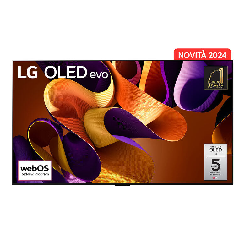 LG Oled65G45LW Televisione Smart TV 65 Pollici Oled Evo 4K Serie G4 Dolby Vision