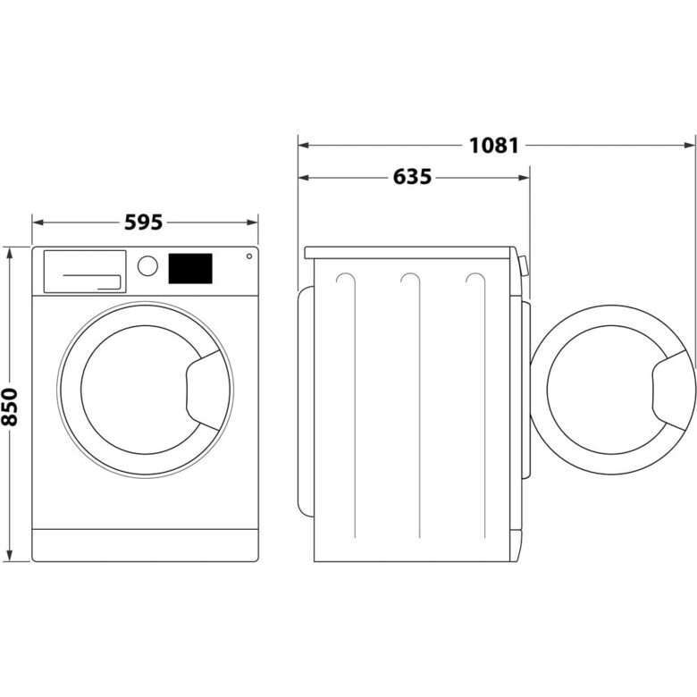 Whirlpool FreshCare Lavasciuga a libera installazione - FFWDD 107448 WBS IT