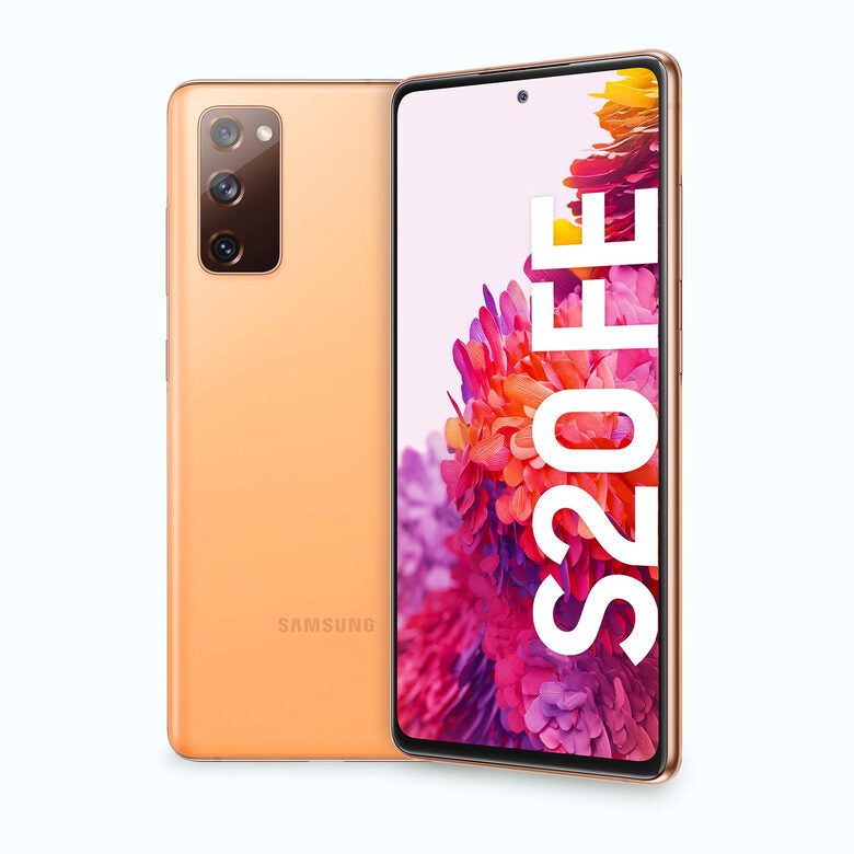 Samsung Galaxy S20 FE 4G, Processore Snapdragon 865, Display 6.5" Super AMOLED, 3 fotocamere posteriori, 128 GB Espandibili, RAM 6GB, Batteria 4.500mAh, Hybrid SIM, Cloud Orange