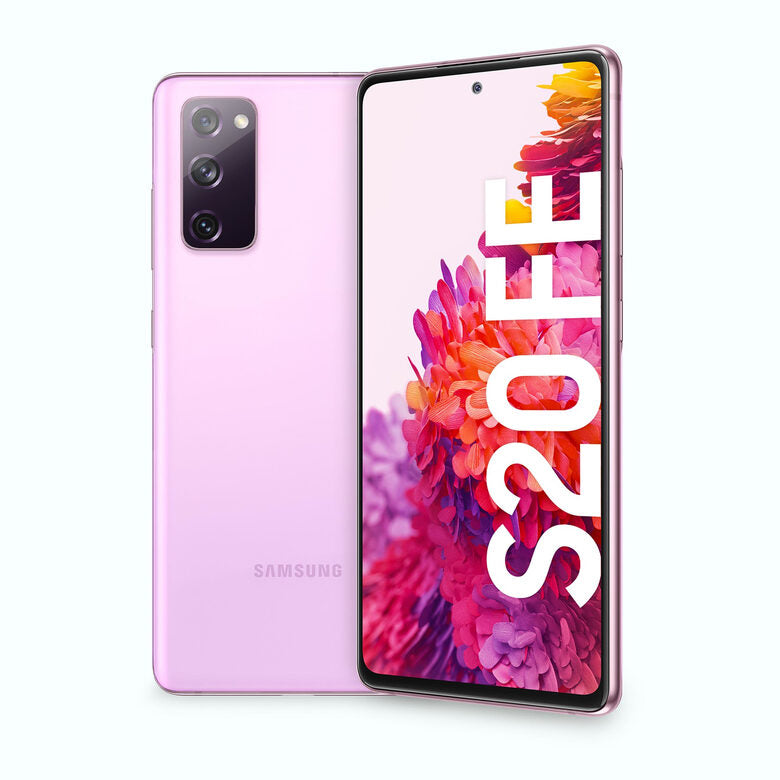 Samsung Galaxy S20 FE 4G, Processore Snapdragon 865, Display 6.5" Super AMOLED, 3 fotocamere posteriori, 128 GB Espandibili, RAM 6GB, Batteria 4.500mAh, Hybrid SIM, Cloud Lavender