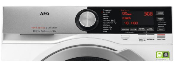 AEG L8FSC162X lavatrice Caricamento frontale 10 kg 1551 Giri/min B Bianco