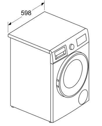 Bosch Serie 4 WNA13400IT lavasciuga Libera installazione Caricamento frontale Bianco E