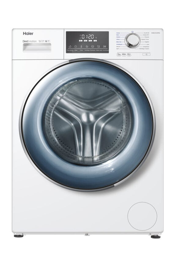 Haier Serie 876 HW80-B14876N lavatrice Caricamento frontale 8 kg 1330 Giri/min A Bianco