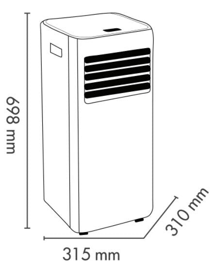 Argoclima Iside 65 dB Condizionatore Portatile 10.000 Btu Bianco