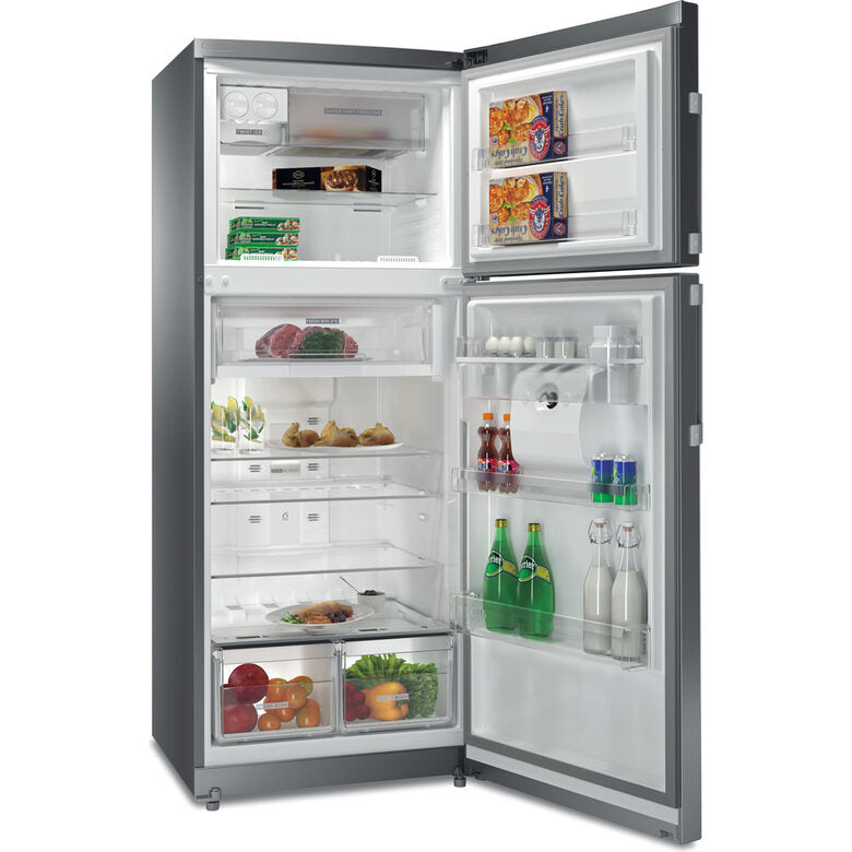 Whirlpool WT70E 831 X AQUA frigorifero con congelatore Libera installazione 419 L F Acciaio inossidabile