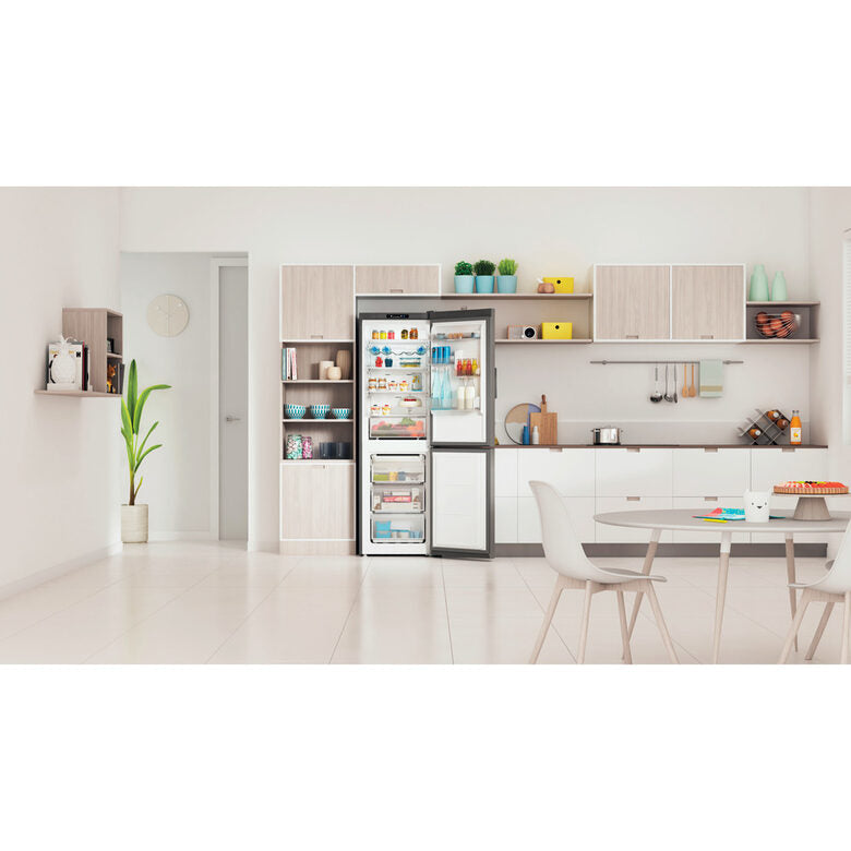 Indesit INFC8 TI21X frigorifero con congelatore Libera installazione 335 L F Acciaio inossidabile