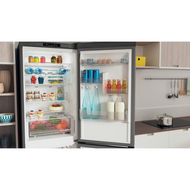 Indesit INFC8 TI21X frigorifero con congelatore Libera installazione 335 L F Acciaio inossidabile