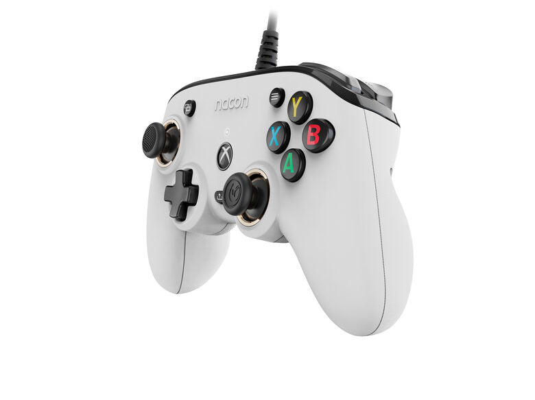 NACON Pro Compact Controller Bianco USB Gamepad Xbox One, Xbox Series S, Xbox Series X