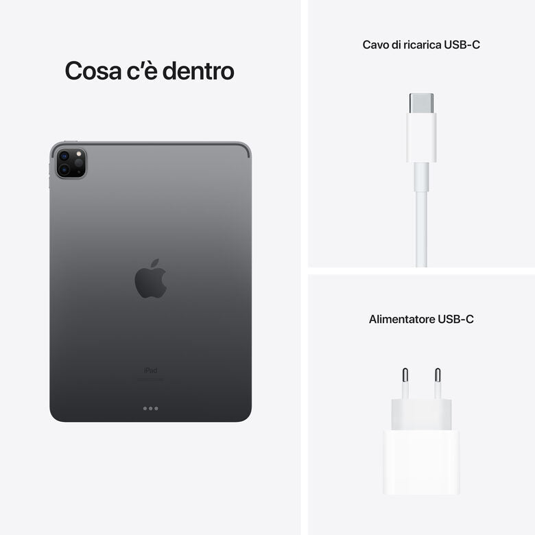 Apple iPad Pro 11" con Chip M1 (terza gen.) Wi-Fi 256GB - Grigio siderale