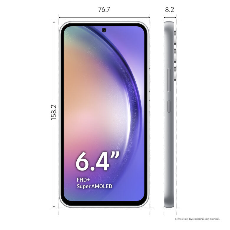 Samsung Galaxy A54 5G Display FHD+ Super AMOLED 6.4”, Android 13, 8GB RAM, 128GB, Doppia SIM, Batteria 5.000 mAh, Awesome White