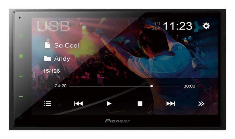 Pioneer DMH-A340DAB Monitor Autoradio Nero 200 W Bluetooth