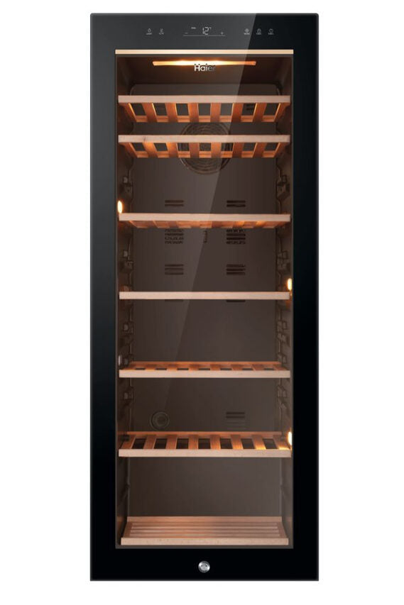 Haier Wine Bank 50 Serie 5 HWS84GA Cantinetta vino con compressore Libera installazione Nero 84 bottiglia/bottiglie