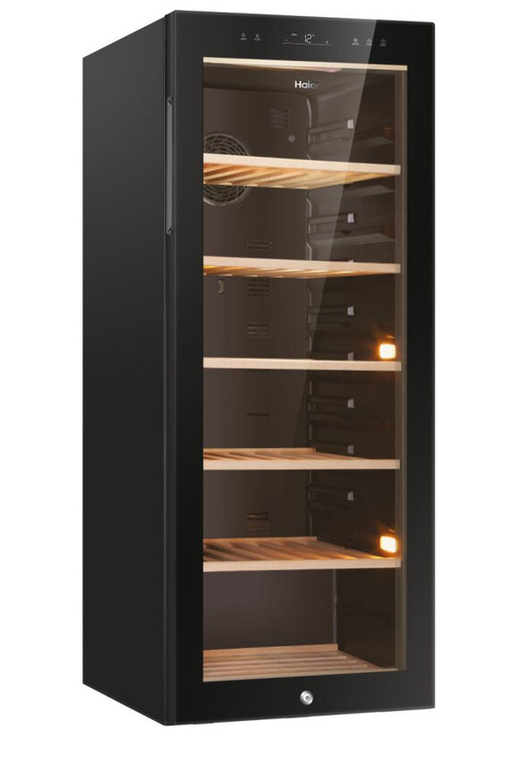 Haier Wine Bank 50 Serie 5 HWS84GA Cantinetta vino con compressore Libera installazione Nero 84 bottiglia/bottiglie