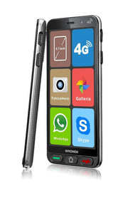 Brondi Amico S Nero 14,5 cm (5.7") Doppia SIM Android 8.1 4G USB tipo-C 1 GB 8 GB 2800 mAh