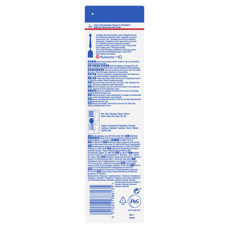 Oral-B Testina Di Ricambio per Spazzolino Kids Star Wars. Confezione Da 3