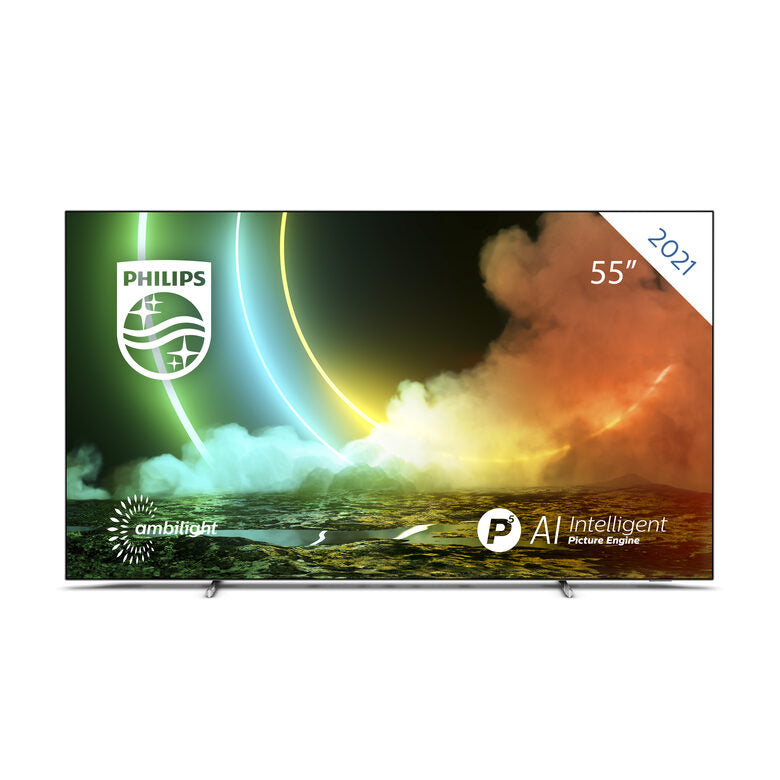 Philips 55OLED706/12 TV 139,7 cm (55") 4K Ultra HD Smart TV Wi-Fi Metallico