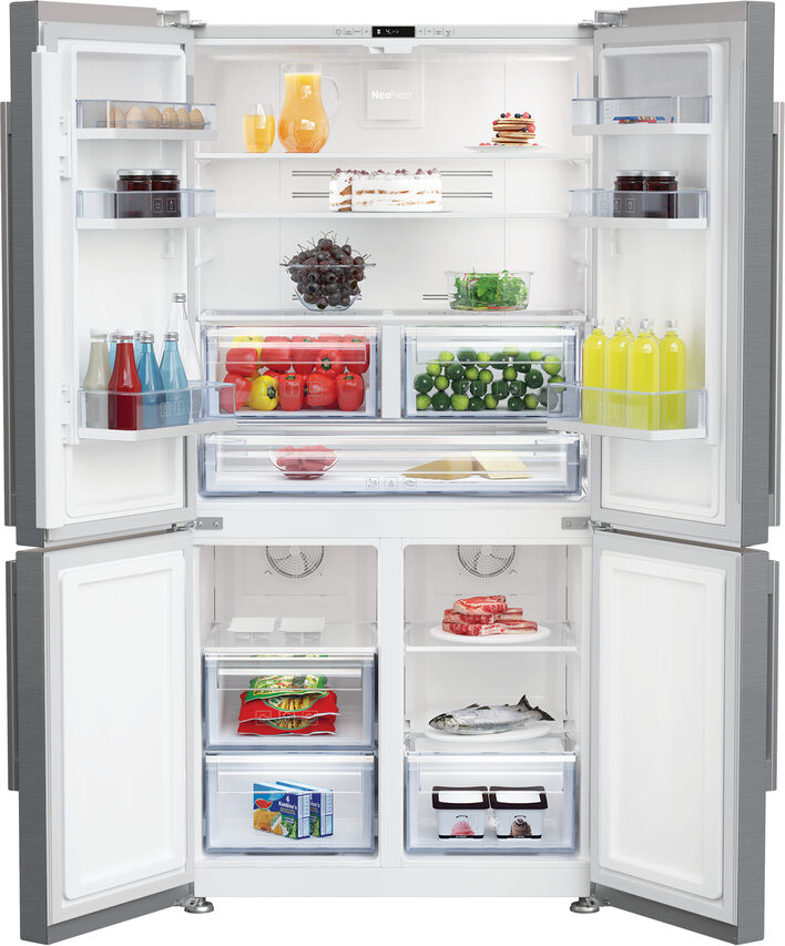 Beko GN1406231XBN frigorifero side-by-side Libera installazione 572 L F Acciaio inossidabile