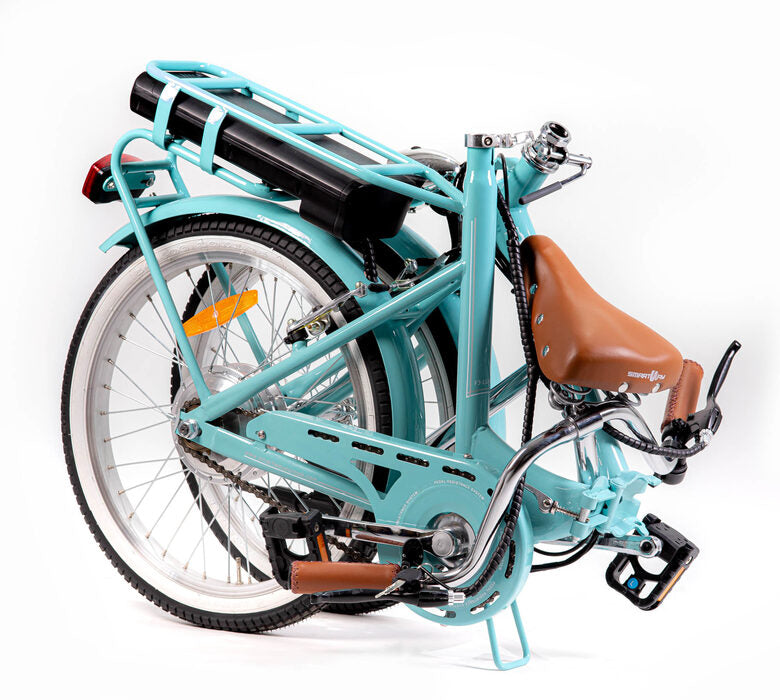 Smartway F3-L1S6-A bicicletta elettrica Turchese Acciaio 50,8 cm (20") 22 kg Ioni di Litio