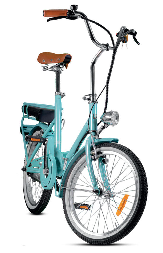 Smartway F3-L1S6-A bicicletta elettrica Turchese Acciaio 50,8 cm (20") 22 kg Ioni di Litio