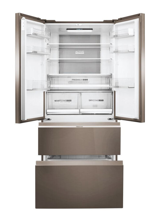 Haier FD 83 Serie 7 HB18FGSAAA frigorifero side-by-side Libera installazione 539 L E Argento, Titanio