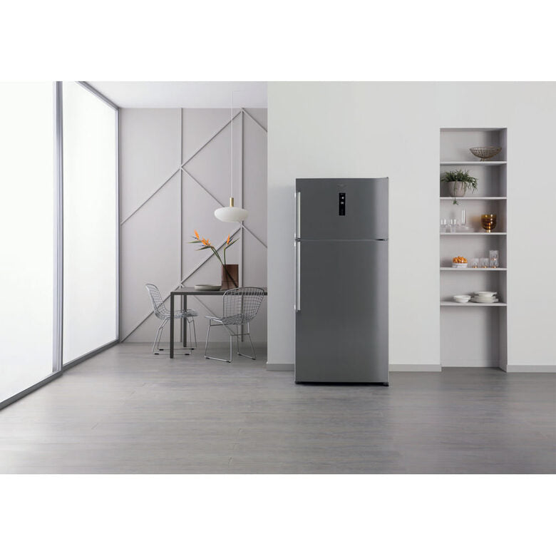 Whirlpool W84TE 72 X 2 frigorifero con congelatore Libera installazione 587 L E Acciaio inossidabile