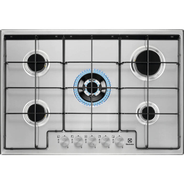 Electrolux EGS7534X Acciaio inossidabile Da incasso 74.5 cm Gas 5 Fornello(i)