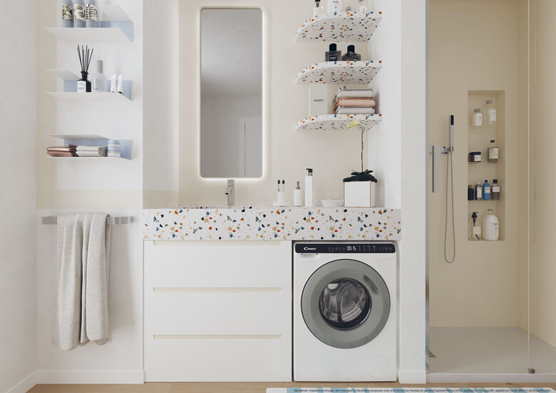 Candy CW50-BP12307G-S lavatrice Caricamento frontale 5 kg 1200 Giri/min Bianco