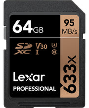 Lexar Professional 633x SDHC/SDXC UHS-I Cards memoria flash 64 GB Classe 10