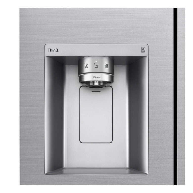 LG GSJV91PZAE frigorifero side-by-side Libera installazione 635 L E Metallico, Argento