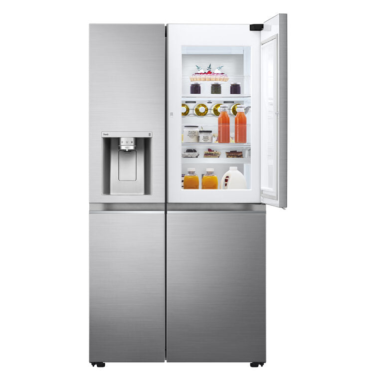 LG GSJV91PZAE frigorifero side-by-side Libera installazione 635 L E Metallico, Argento