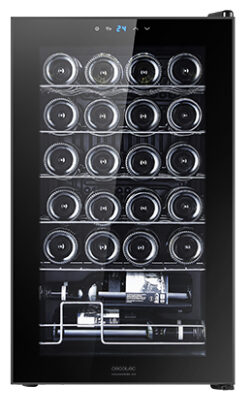 Cecotec GrandSommelier 24000 Cantinetta Vino Con Compressore Libera Installazione Nero 24 Bottiglie