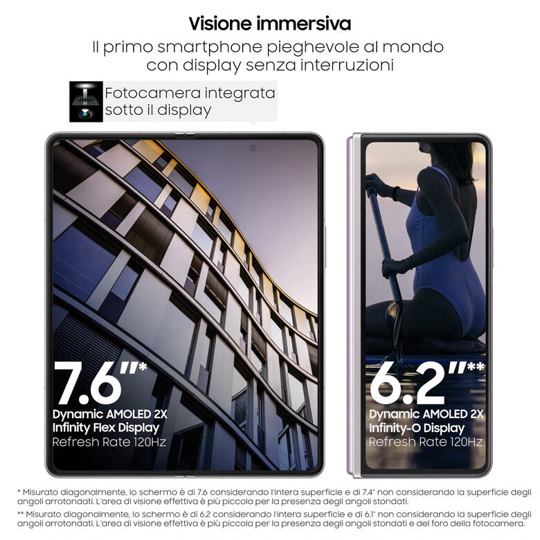 Samsung Galaxy Z Fold3 5G 512GB Phantom Silver RAM 12GB Display 6,2"/7,6" Dynamic AMOLED 2X