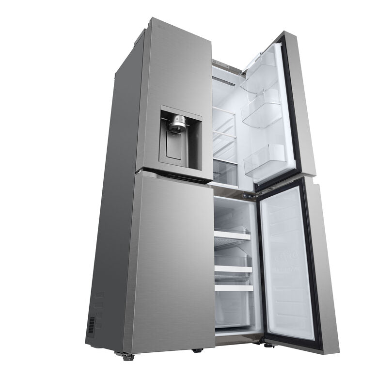 LG GML860PYFE Frigorifero Multidoor Slim, Classe E, 506L, Wi-Fi, Linear Cooling, Smart Diagnosis, Total No Frost,Argento