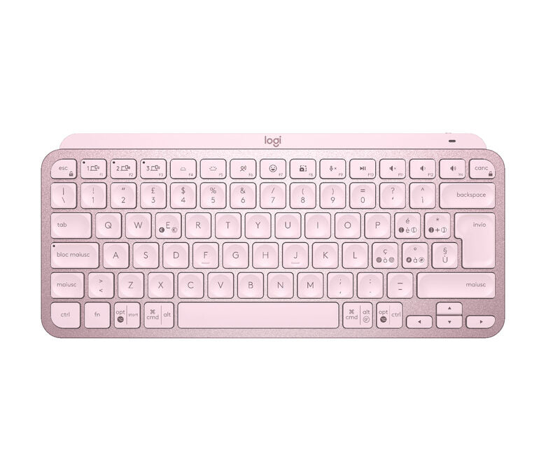 Logitech MX Keys Mini tastiera RF senza fili + Bluetooth QWERTY Italiano Rosa