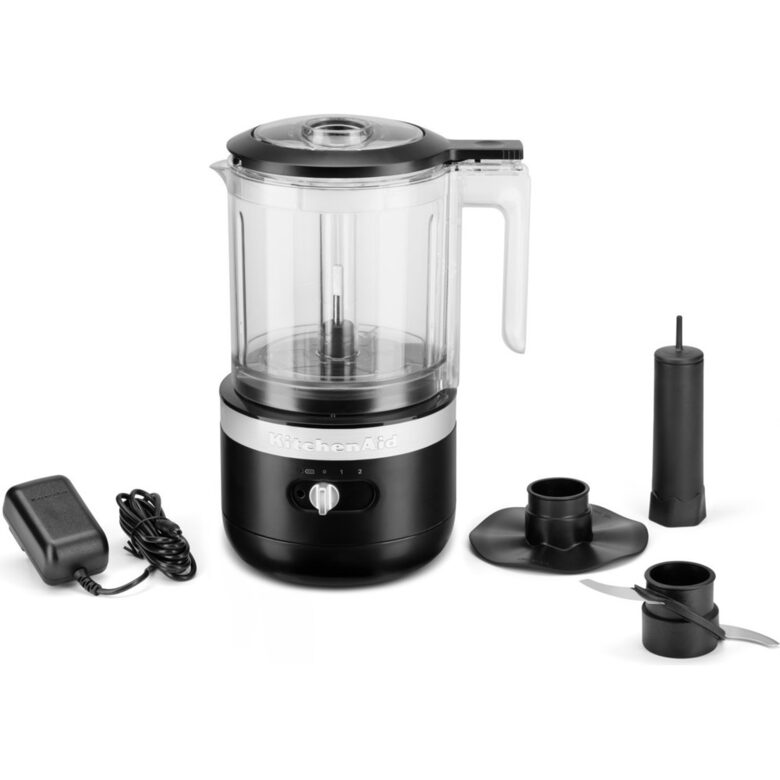 KitchenAid 5KFCB519EBM tritaverdure elettrico 1,19 L 24 W Nero, Trasparente