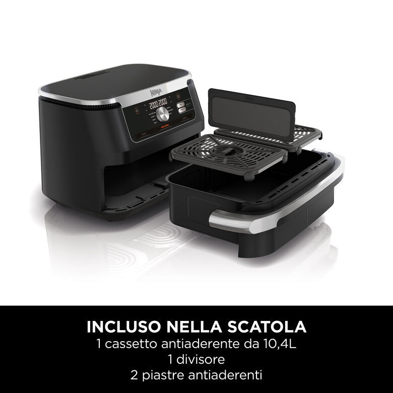 Ninja Friggitrice ad aria FlexDrawer da 10,4 L AF500EU