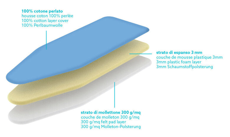 Colombo New Scal Perlate XL Copertura superiore dell'asse da stiro Cotone