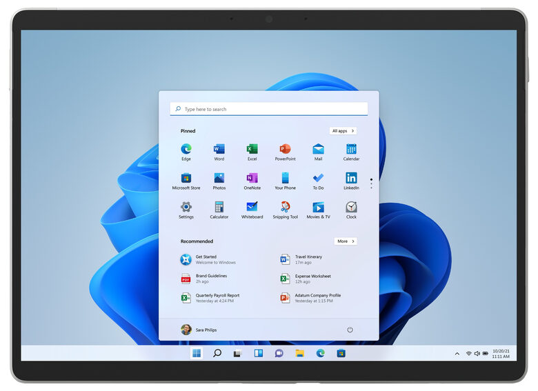 Microsoft Surface Pro 8 256 GB 33 cm (13") Intel® Core™ i5 di undicesima generazione 8 GB Wi-Fi 6 (802.11ax) Windows 11 Home Platino