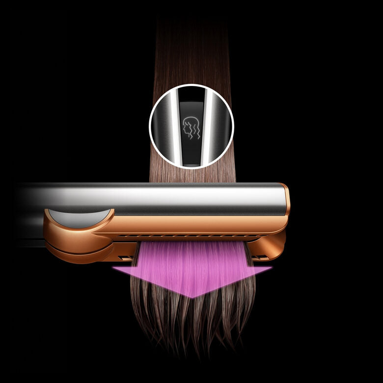 Dyson Airstrait Piastra Asciugacapelli strawberry bronze, Piastra per capelli