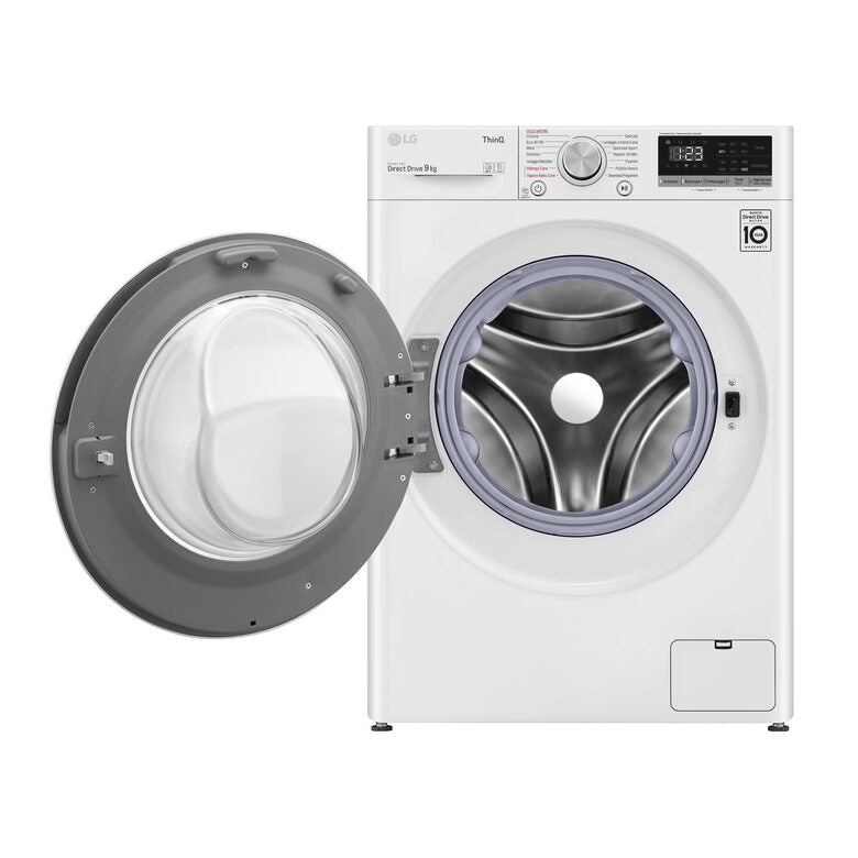 LG Lavatrice Smart AI DD™ TurboWash ™ 9 kg Classe energetica B Autodose Lavaggio a vapore
