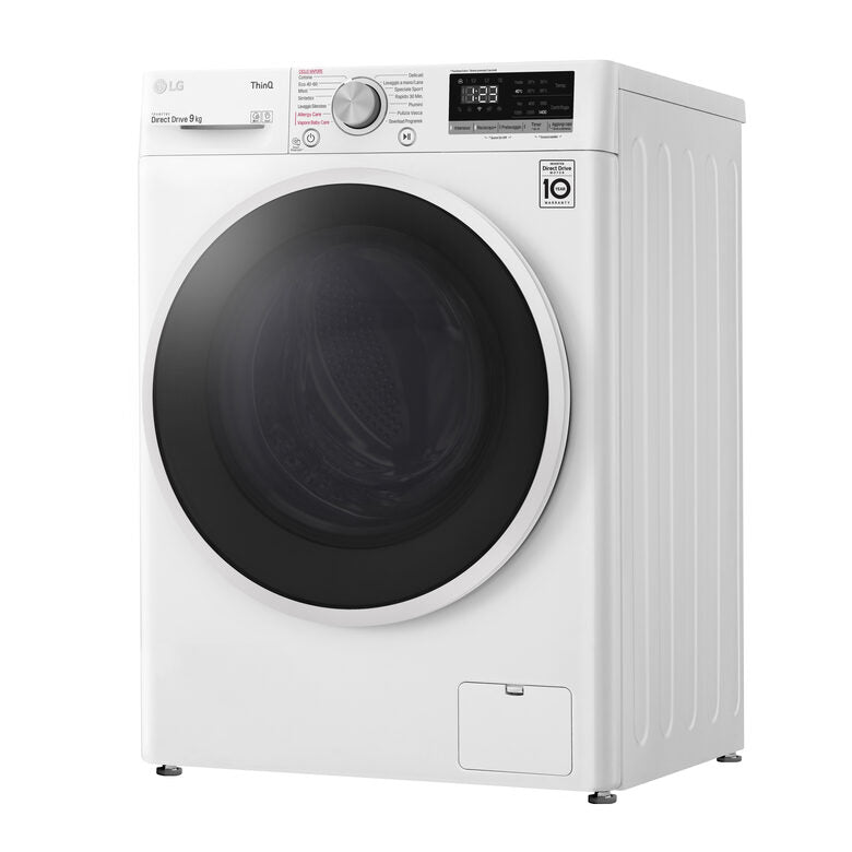 LG Lavatrice Smart AI DD™ TurboWash ™ 9 kg Classe energetica B Autodose Lavaggio a vapore