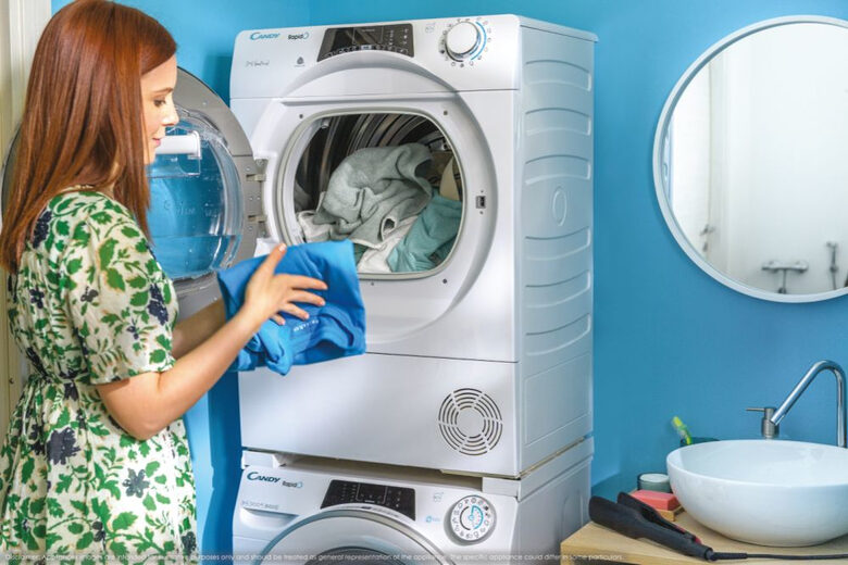 Candy RapidÓ RO4H7A2TCEX-S asciugatrice Libera installazione Caricamento frontale 7 kg A++ Bianco
