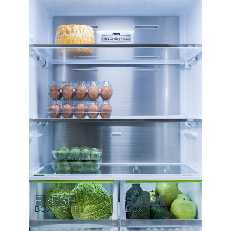 Midea MDRB593FGE02 frigorifero con congelatore Libera installazione 416 L E Stainless steel