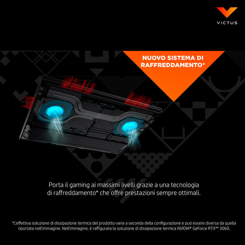Victus by HP 16-e0022nl 5800H Computer portatile 40,9 cm (16.1") Full HD AMD Ryzen™ 7 16 GB DDR4-SDRAM 512 GB SSD NVIDIA GeForce RTX 3050 Ti Wi-Fi 6 (802.11ax) Windows 11 Home Argento