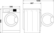 Indesit C YD 102D WW IT, Capacità 10kg, classe E, colore White, Dispay digitale, QuickDry