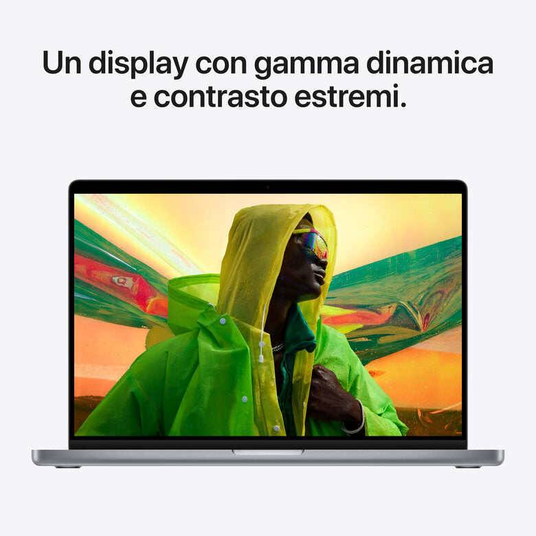 Apple MacBook Pro 16" chip M1 Pro 10‑core CPU 16‑core GPU 512GB SSD Grigio Siderale