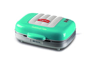 Ariete 1972 piastra per waffle 2 waffle 700 W Blu, Argento