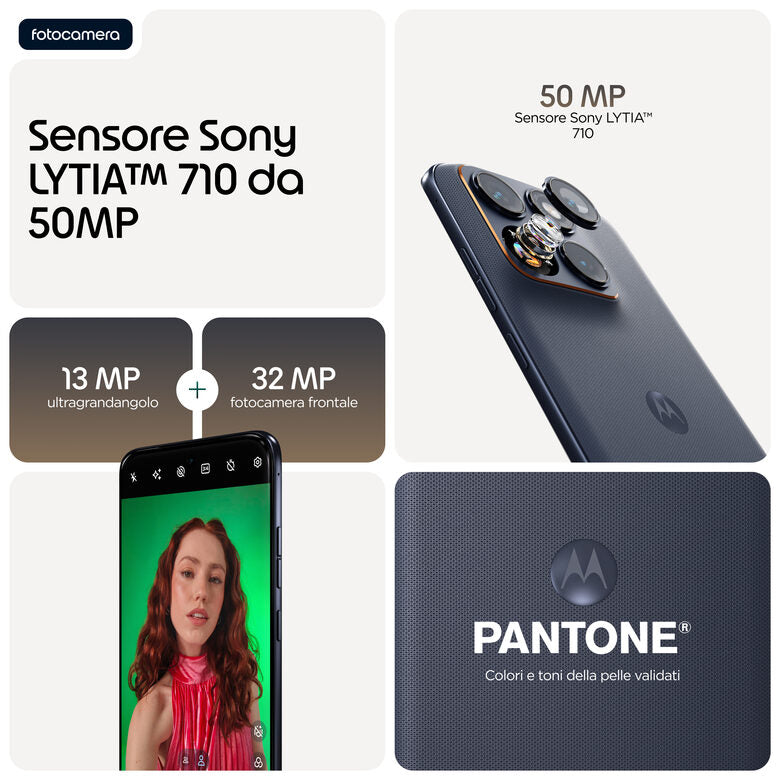 Motorola edge 70 fusion 17,2 cm (6.78") Doppia SIM Android 16.0 5G USB tipo-C 8 GB 256 GB 5200 mAh Nero